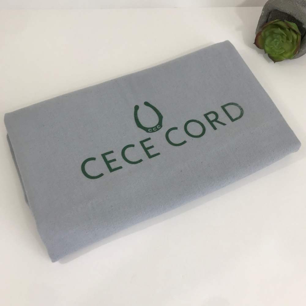 Cece Cord Dust Bag CCC Gray & Green Horse Shoe